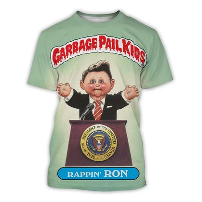 Cartoon Garbage Pail Kids Graphic T-shirts 3D Print Kid Anime Tees Fashion Men Women Short Sleeve O-Neck Tshirt Harajuku Y2k Top
