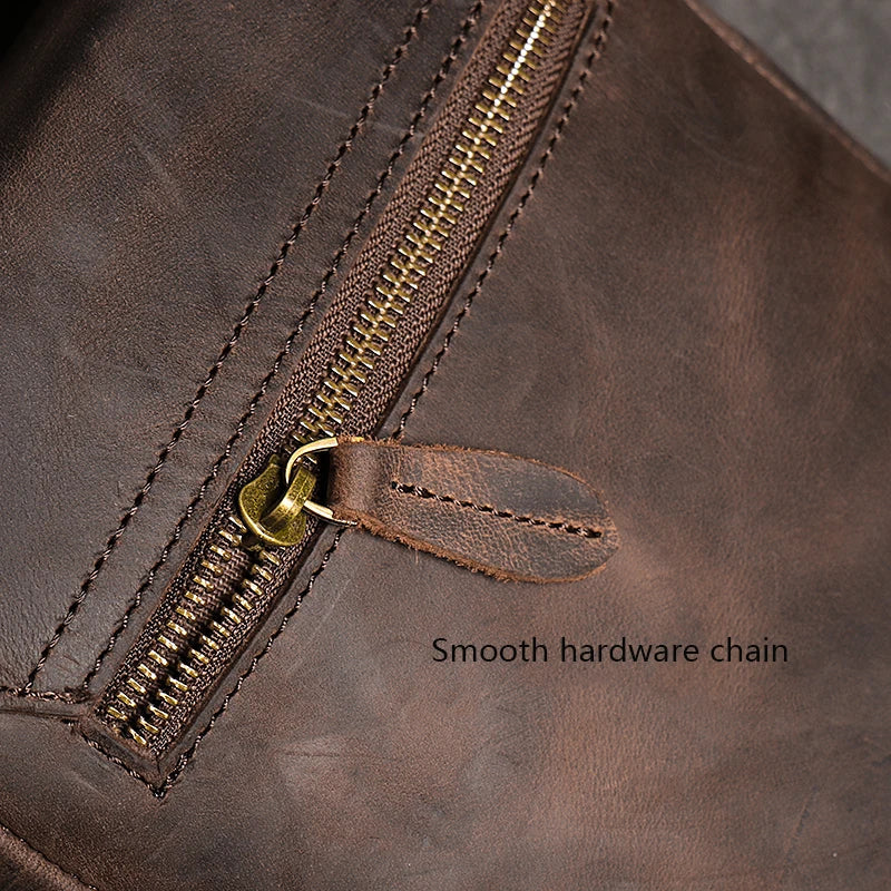 High Quality Messenger Bag For Men Genuine Leather Crossbody Bag Male Easy Travel Shoulder Bag for Tablet Men's Leather Handbag
