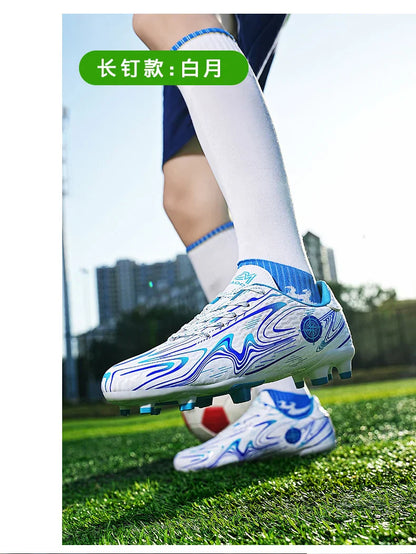 Men's football shoes with long studs for men, women, children, boys, teenagers, sports sneakers, outdoor training shoes