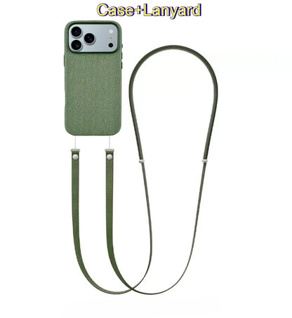 جراب For Official Original For MagSafe Techwoven مع حزام مغناطيسي منسوج لهاتف IPhone 17 Pro Max غطاء شحن لاسلكي