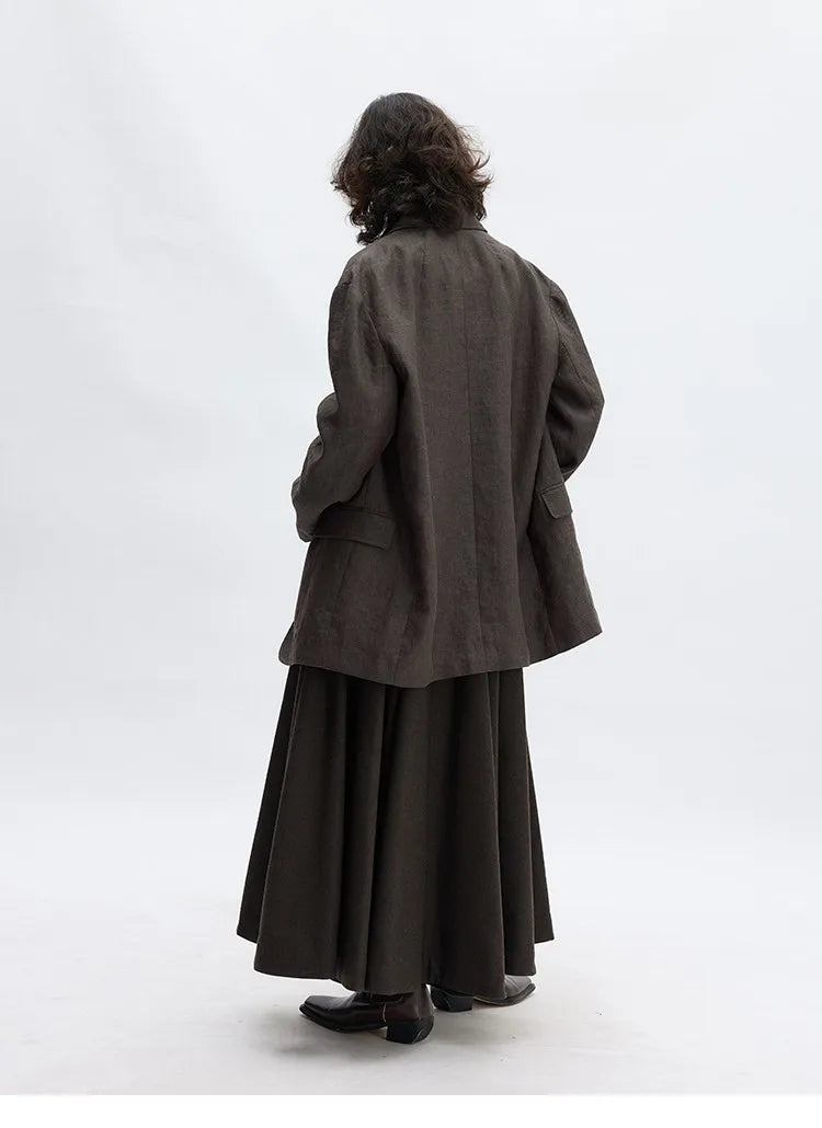 Simple and Understated~ One-Button Women's Blazer, Thin Spring/Summer Suit, New Casual Commuter Jacket, Loose Fit