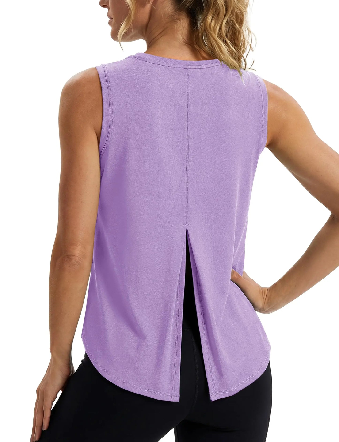 Quick Dry Women's Tank Top UPF 80+ UV Protection Tie Back Sports Vest Moisture Wicking Yoga Fitness Sleeveless T-shirt
