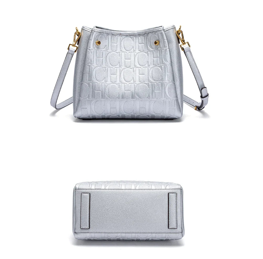 Solid Colour Design Large Capacity Women's Crossbody Bag for Daily Commuting Classic Retro Women's Shoulder Bag