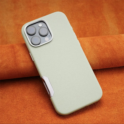 For MagSafe Luxury Business Leather Phone Case for iPhone 16 16Pro Max 16plus Magnetic Wireless Charging Matte Shockproof Cover