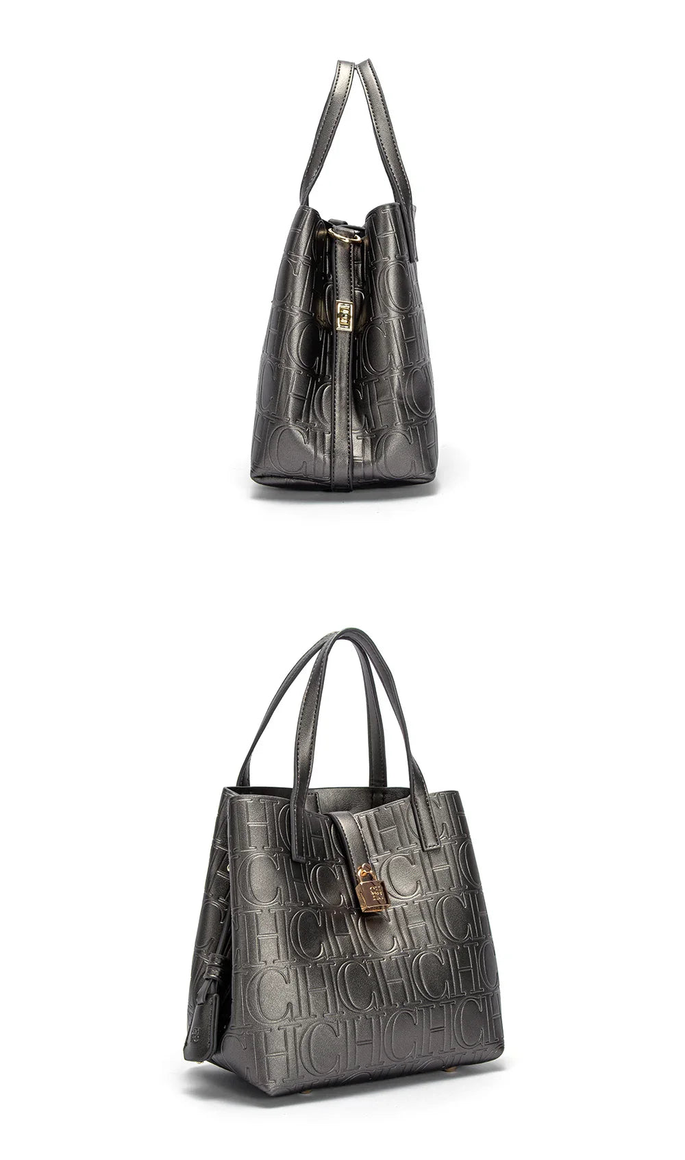 Women's Tote Bag New Steel Embossed Handheld Bun Mother Shopping Bag
