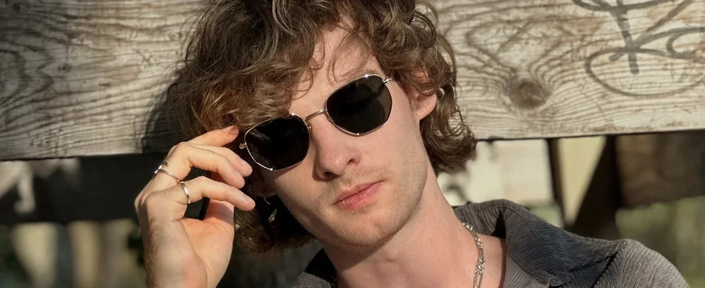 Trendy Polarized Prescription Sunglasses Hexagonal Progressive Sun Glasses For Men Women UV400 Protection Shades
