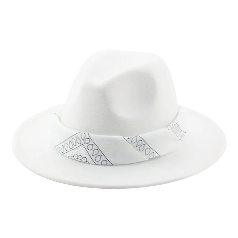 Hats for Women Fedoras Felted Hat Men Women Band Western Cowboy Jazz Caps Dancer Outdoor Women Fedora Hat шляпа женская шляпа