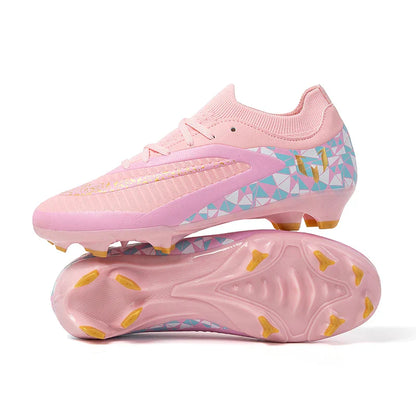 New Kid Match Boys Football Boots Sports Shoes Match Soccer Shoes Outdoor Sneakers Professional Non-Slip Comfortable Unisex