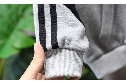 Spring Autumn Baby and Boys Half Zip Workout Sweatshirt+Sweatpant Set School Kids 2PCS Tracksuit Child Jogger Outfit 1-10Yr