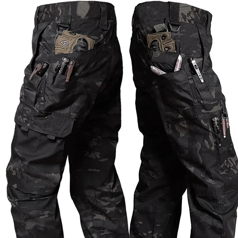 New Tactical Work Pants Men Outdoor Cargo Trousers Multi-pocket Waterproof Pant Autumn Spring Outdoor Workwear Hiking Trousers