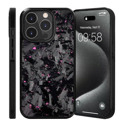 100% Real Forged Carbon Fiber MagSafe Phone Case for iPhone 16 14 13 12 11 Plus Pro /Pro Max Glossy Shockproof Protective Cover