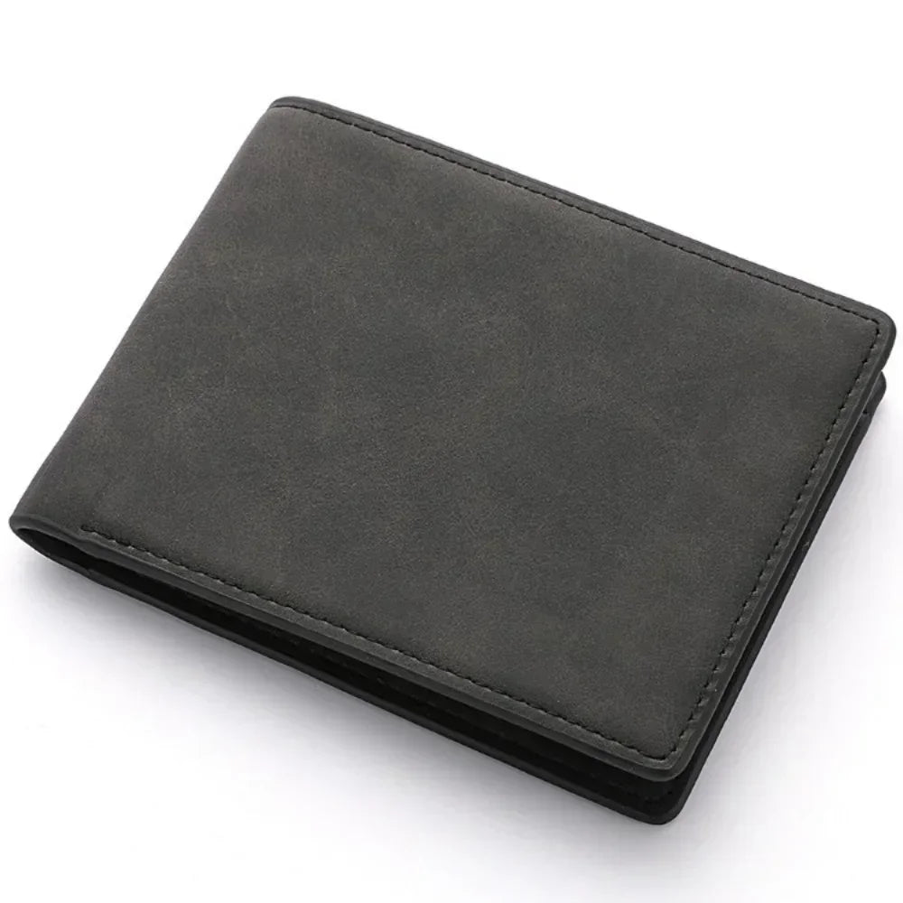 Portefeuille Homme Cuir Porte-billets Mince Rétro Cuir de vachette Porte-cartes/ID Inserts Porte-monnaie Luxe Affaires Portefeuille Pliable