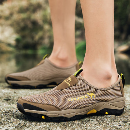 Fashion Summer Shoes Men Casual Shoes Mesh outdoor Breathable Slip-on Flats Men Sneakers Comfortable Water Loafers Zapatillas