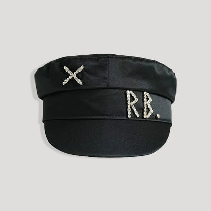 New Women Hats Crystal baker boy hat Wool Newsboy Caps Female Flat Militray Caps Visor S-XL