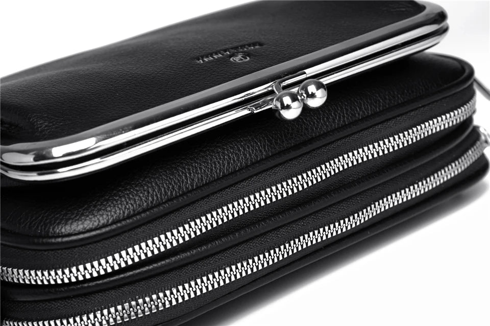 Elegant Shoulder Bag for Women Soft Leather Crossbody Bags Designer Multiple Pockets Messenger Bag Ladies Purses and Handbags