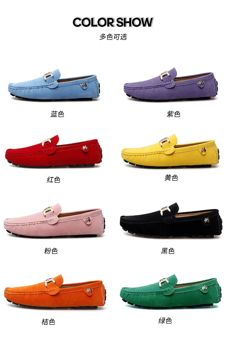 2025 New Handmade Beanie Shoes Men's Soft Sole Slip-On Casual Lazy Shoes Breathable Trbottomy Easiest for Match Large Size