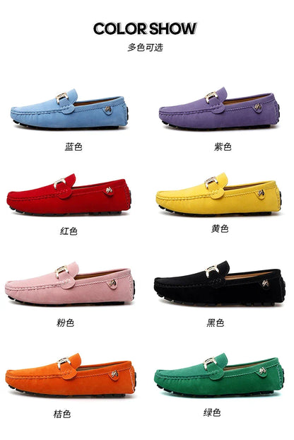 2025 New Handmade Beanie Shoes Men's Soft Sole Slip-On Casual Lazy Shoes Breathable Trbottomy Easiest for Match Large Size