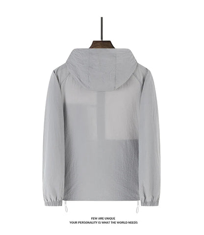 Summer Windbreaker Men Women Lightweight Sun Protection Jacket Unisex Camping Climbing Hiking Outdoor Waterproof Coat