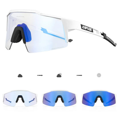 Red Photochromic Cycling Sunglasses for Men Blue Photochromic Cycling Glasses Mountain New Bicycle Goggles Eyewear Sports