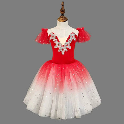 Girl Ballet Dress Dance Costumes Kids Outfit Vestidos Performance Party Baby Clothing Summer Girls Dresses Tutu Children's Day