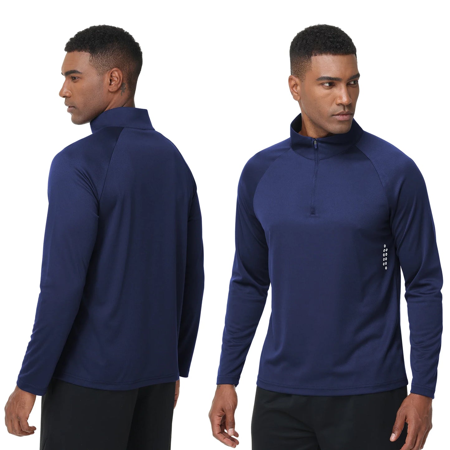 Summer Men UPF 50+ Long Sleeve T-Shirt, Breathable Rash Guard Pullover Tops for Sport Fishing Running Beach Surfing