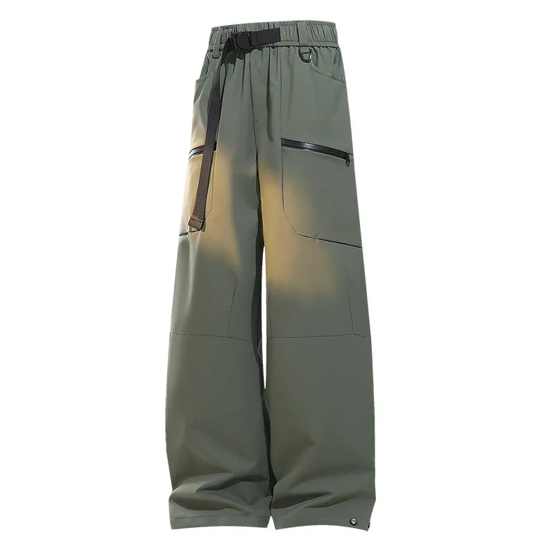 Autumn Hiking Pants Male With Belt Outdoor Waterproof Windproof Camping Trousers Spring Women Wear-Resistant Mountaineering Pant