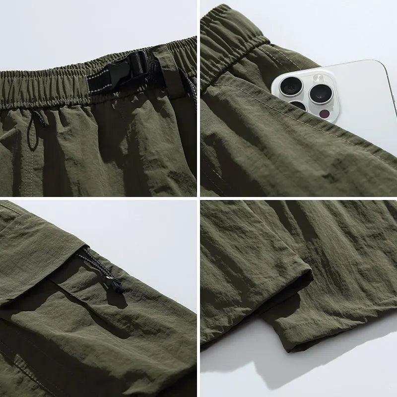 Outdoor Hiking Pants Male Waterproof Wear-Resistant Trekking Paratrooper Trousers Autumn Breathable Mountaineering Cargo Pants