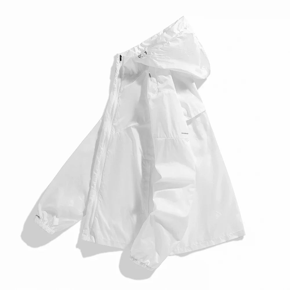 Men Outdoor Windbreaker Tactical Detachable Cap Camping Fishing Coat New plus size Casual Lightweight Jacket
