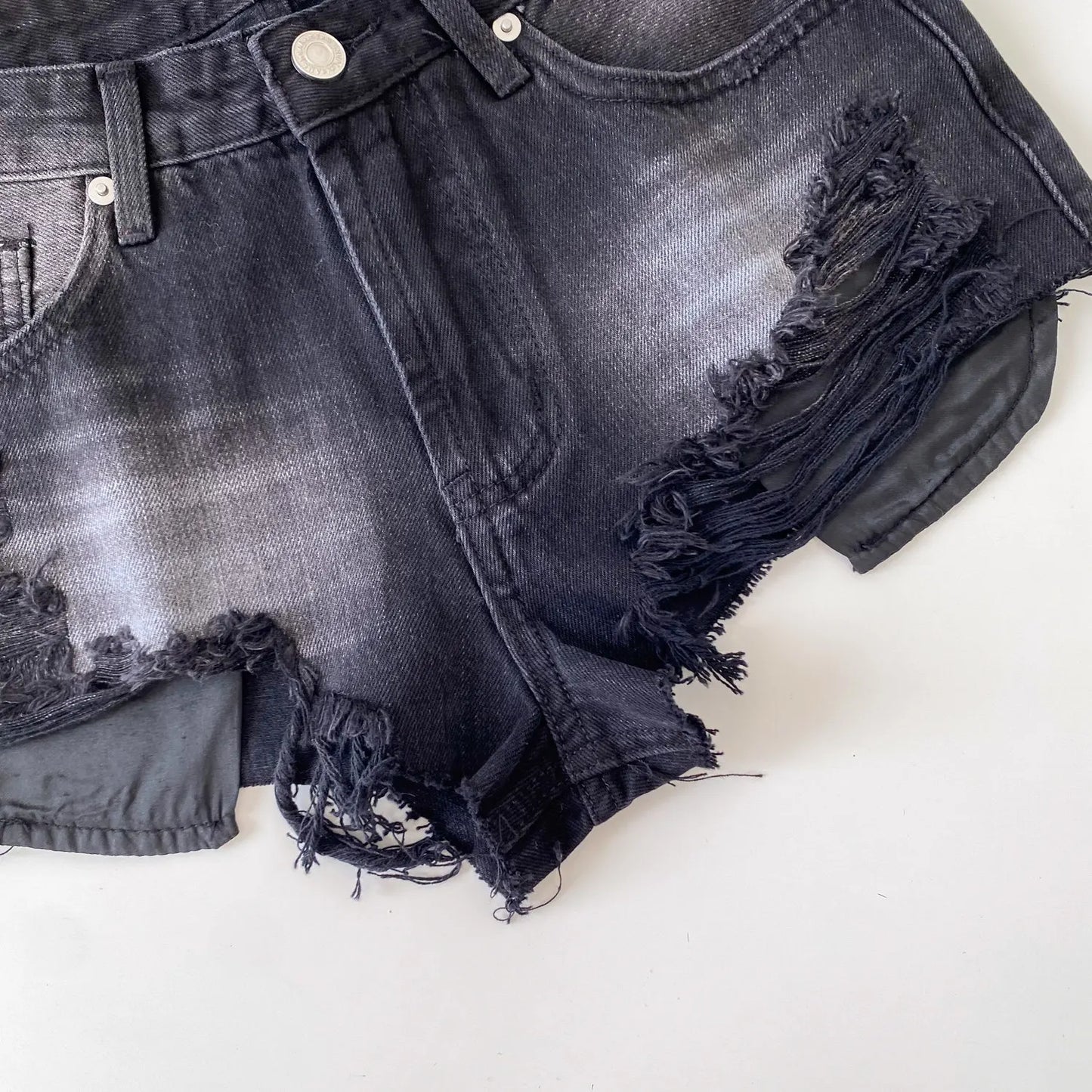 American Retro Camouflage Mini Shorts 2026 Ladies Hollow Out Slim Beach Pants Hot Girl Sexy Print Denim Shorts