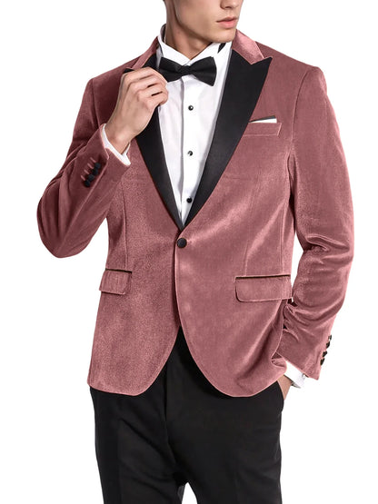 High Quality Classic Men's Suits 1Piece Velvet Custom Suit Timeless Style Every Occasion Wedding Dating Prom Annual Dinner Party