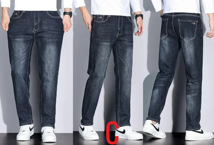 Big Tall Clothes Men's Jeans Extral Long Leg Length Straight Denim Pant Male Lengthened Trouser Slim Thin 190cm 200 Cm 120cm 110