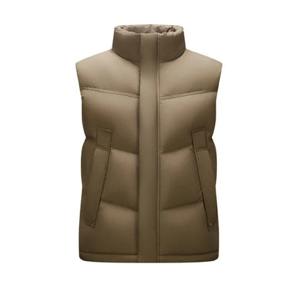 Down Vest Men 2025 Winter New Loose Waterproof Couple Matching Solid Versatile Outerwear