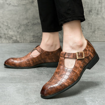 Men's Dress Loafers Handmade PU Leather Shoes