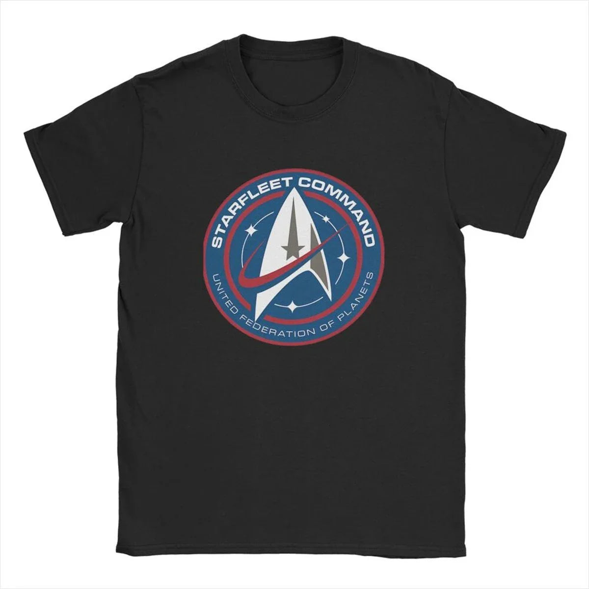Men Stars Treks Collegiate T Shirt movie tv Series Pure Cotton Clothing Casual Short Sleeve Crewneck Tees New Arrival T-Shirt