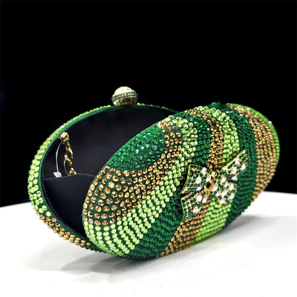 Fashion Women's Rhinestone Handle Bag Top Handle Sparkling Diamond 2025 Evening Wedding Handbag Shoulder Bag