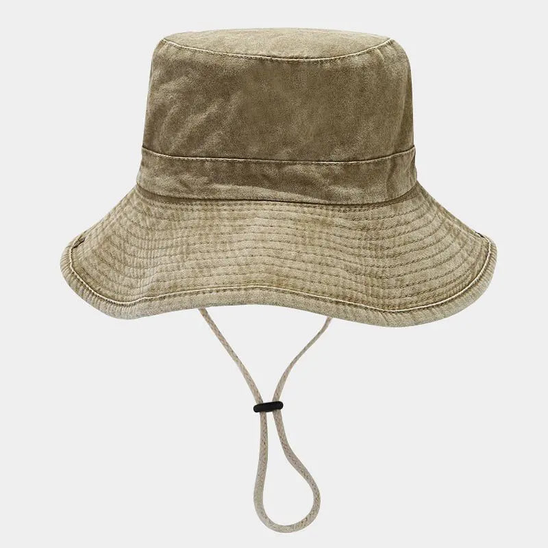 2024 Four Seasons Cotton Solid Bucket Hat Fisherman Hat Outdoor Travel Sun Cap for Men and Women 191