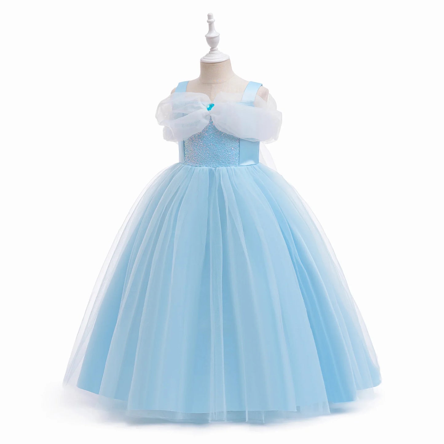 Sleeping Beauty Princess Cosplay Girls Dress Carnival Christmas Halloween Costumes Sequin Party Dress Birthday Wedding Prom Gown