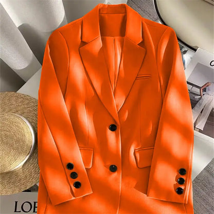 New Spring Suit 2025 Suit Jacket for Women with Small Temperament and High-end Feel Loose Casual Chic Elegant Fashion Coat Top