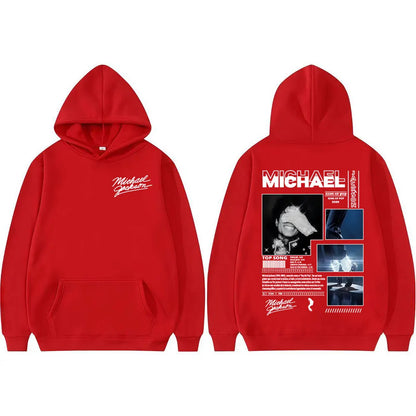 Michael Jackson King of Pop World Tour Hoodies Men Women Fashion Classic Oversized Hoodie High Quality Casual Fleece Sweatshirts