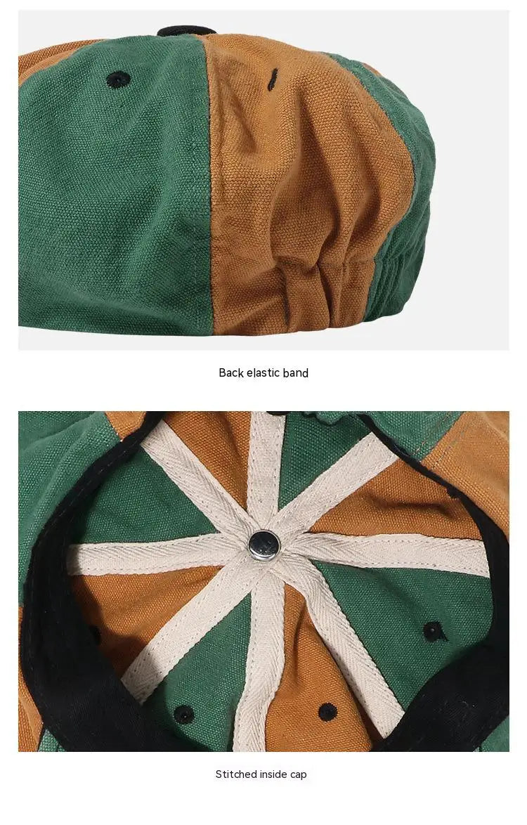 Men Women octagonal beret caps 8 Panels Newsboy hats pure cotton Cabbie Painter Hat Gatsby Ivy bonnets