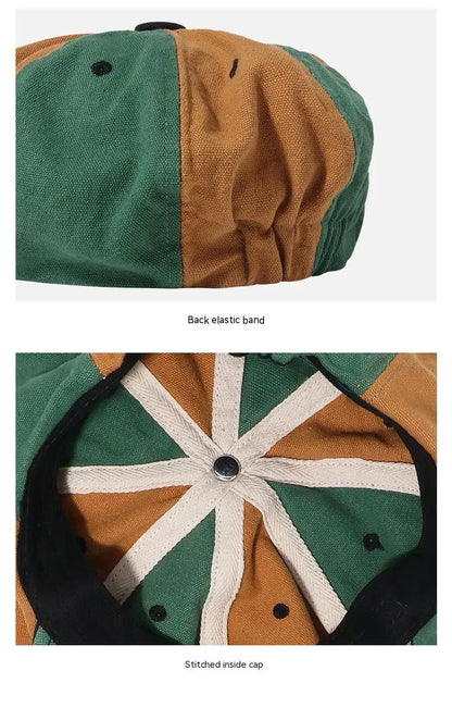 Men Women octagonal beret caps 8 Panels Newsboy hats pure cotton Cabbie Painter Hat Gatsby Ivy bonnets
