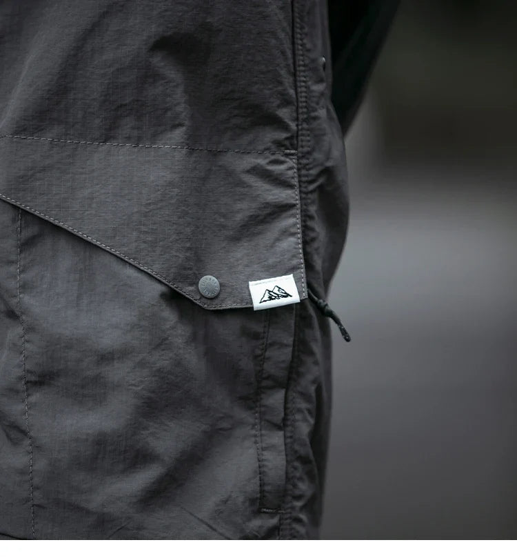 Spring Summer Korean Outdoor Functional Waterproof Cargo Pants For Men Clothing Harajuku Joggers Casual Breathable Pants Male