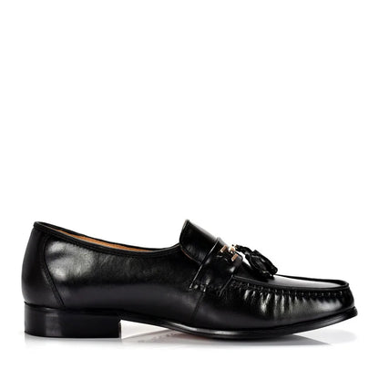 Luxury Brand Men Genuine leather Shoes Moccasins Men's Tassel Loafers Vintage Slip-on Casual Men Social Dress Shoes