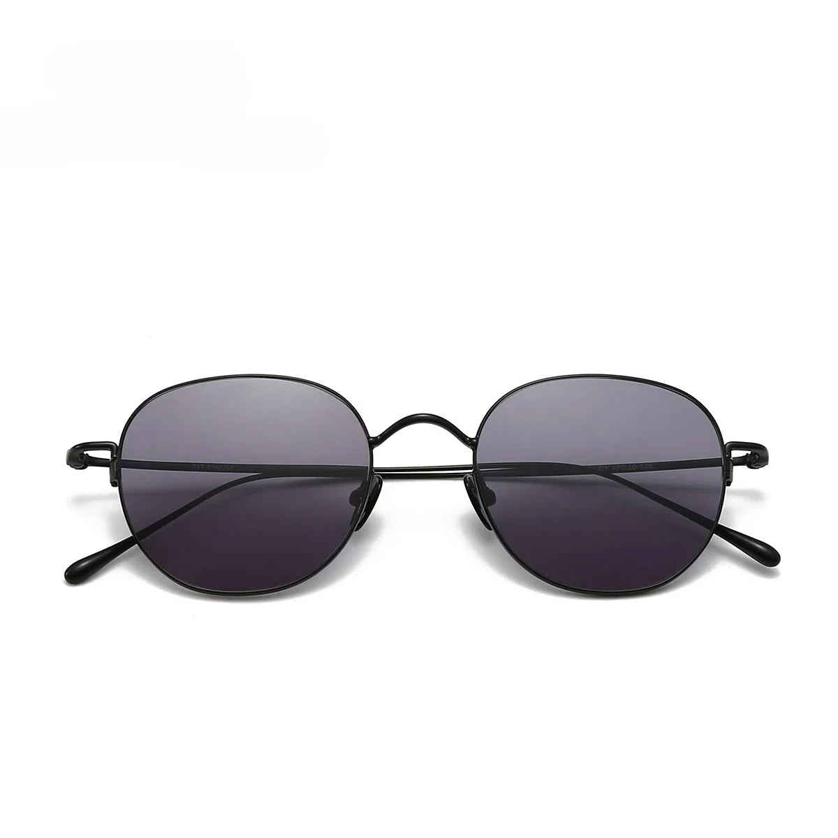 Pure Titanium Ultra Light  Round Women Sunglasses Fashion Outdoor Sports UV400 Men Sunglasses Can Be Paired Prescription Lenses