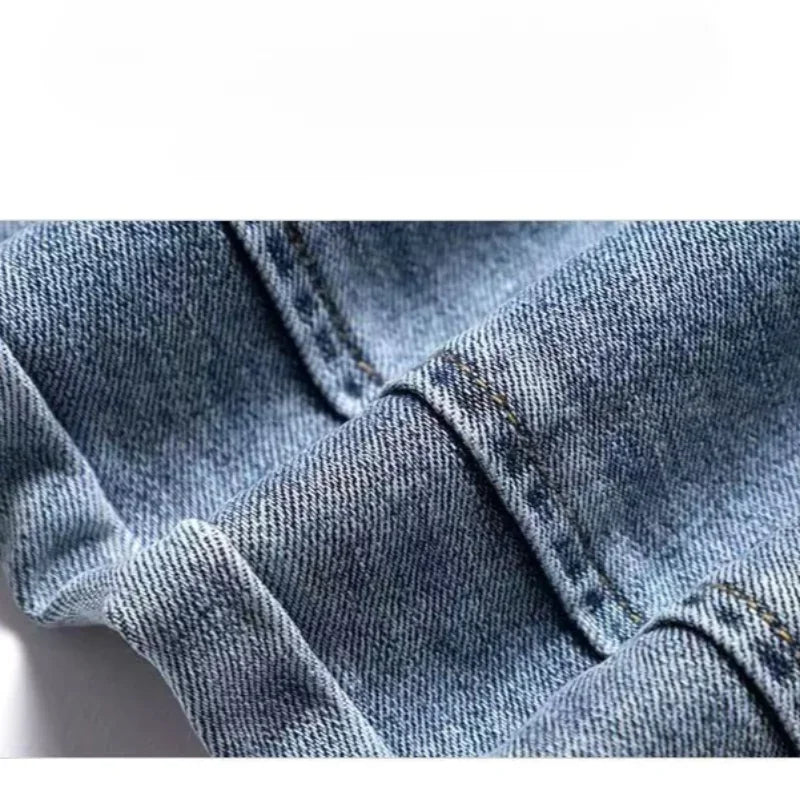 Cargo Jeans Women 2024 Spring and Autumn Korean Version of High Waist Pants Loose Slimming Straight Leg Bundle Haren Pants Tide