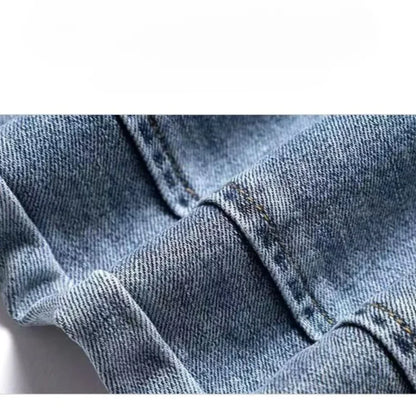 Cargo Jeans Women 2024 Spring and Autumn Korean Version of High Waist Pants Loose Slimming Straight Leg Bundle Haren Pants Tide