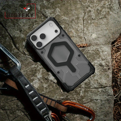 Luxury Heavy Duty Armor Shock Phone Case For Iphone 17 Pro Max Air 16 15  Plus 14 13 12 Pro for MagSafe Rugged Protective Cover