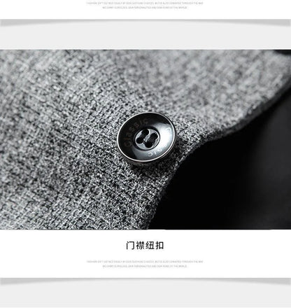 New Summer and Autumn Linen Thin Breathable and Sun-Protective Suit Jacket with Inner Lining, Slimming Middle-Aged Men's Suit