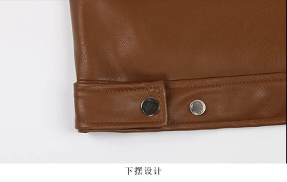 Spring Autumn Cool Luxury Short Black Soft Light Pu Leather Jacket Men Zipper Casual Mens Jackets and Coats Fashion