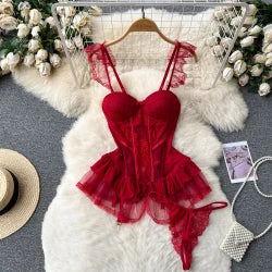 n Sle Embroidered Flower Long Sve Loose Fit Lantern Sve Gathered Slimming A-Line Dr Women's round Ne Dr